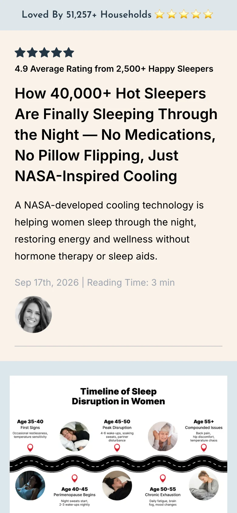 Plufl advertorial, first captured headline
